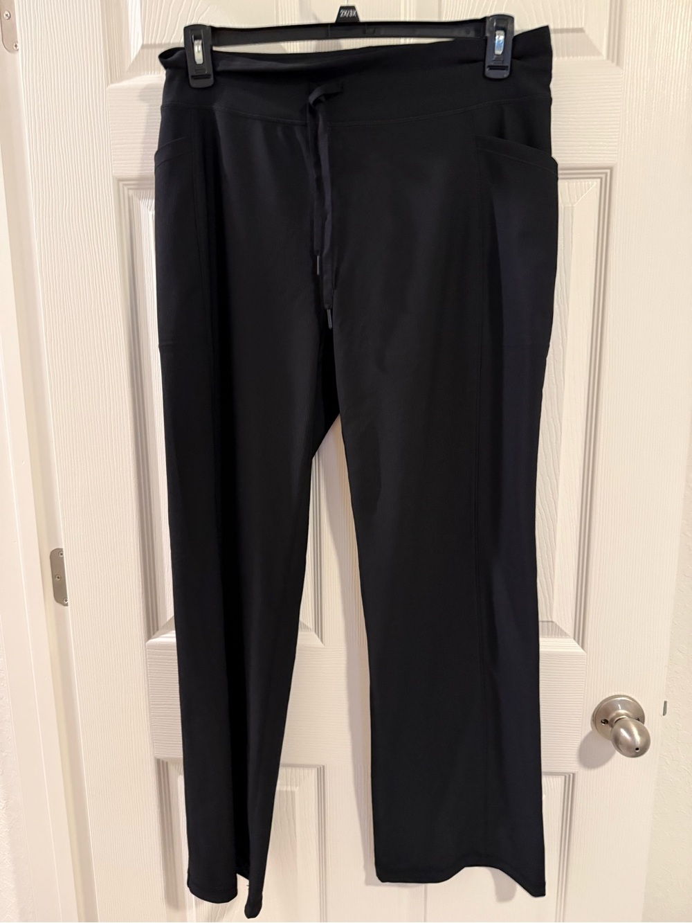 32 Degrees Black Women's Drawstring Track Pants with Side Pockets